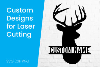 design a laser cutting file for metal wall art