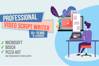 be your animated explainer video script writer
