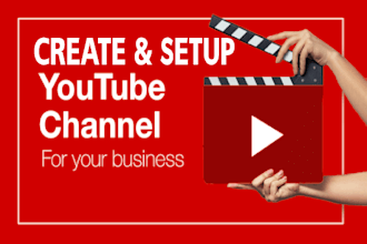 create, setup and design youtube channel with SEO