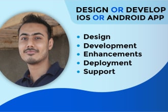 design and develop IOS or android app