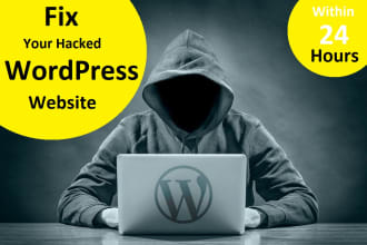 fix and clean wordpress hacked website, malware virus