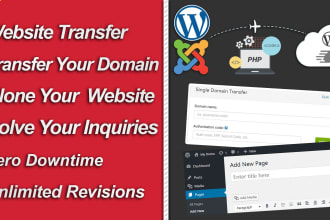 migrate your website or transfer domain with 0 down time