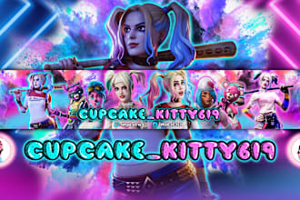 design an attractive banner for youtube, facebook, twitch