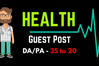 do guest posts in health niche