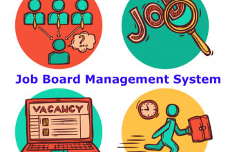 develop a job board management system with wordpress and PHP