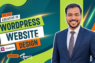 design wordpress page with elementor page builder