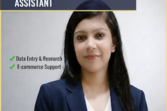 be a professional ecommerce virtual assistant