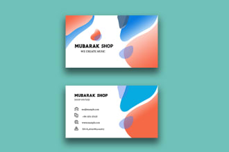 create a professional,  unique business card for you