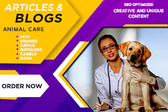 write article regarding animal health and welfare