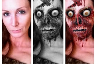 transform your picture into a zombie with a free video