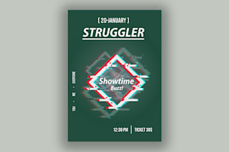 create an attractive looking poster or flyer