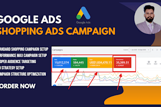 high converting google shopping ads campaign for ecommerce