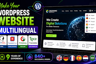 make your wordpress website multilingual with wpml or translatepress