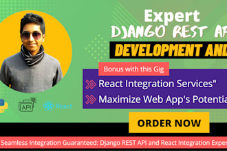 do django rest API development and react API integration in a professional way