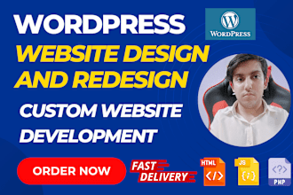 do wordpress website design and redesign development