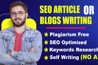 do SEO article writing or blog post writing for you