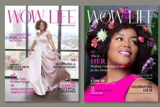 create magazine or ebook layout and cover in adobe indesign