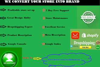 design shopify website shopify store