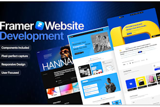 do framer website design or redesign and figma to framer