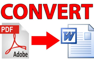 convert your PDF to word, google doc, excel