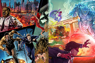 bring your comic page to life with stunning colors