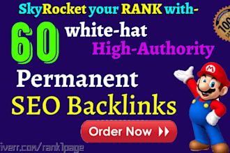 do 60 high authority link building, SEO backlinks
