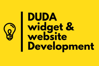 create website and custom widget on duda