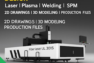 design industrial laser, plasma cutting, welding and spm machines in solidworks
