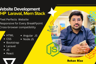 do complete website development in php, laravel and mern stack