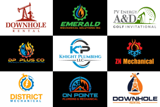 do plumbing, oil gas heating cleaning air conditioning hvac logo