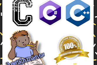 code in c, c plus plus and c sharp programming assignments