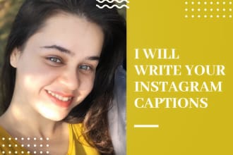write captions and copy for instagram and social media posts