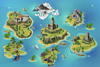 create vector game map for your project