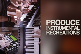 produce an instrumental remake or backing track for a cover