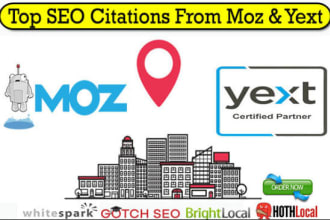do top local SEO citation from yext and moz list
