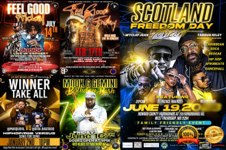design stunning event party club flyer