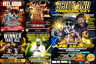 design a professional party flyer, event flyer and concert flyer