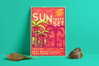 create cool poster illustrations for events or decorations