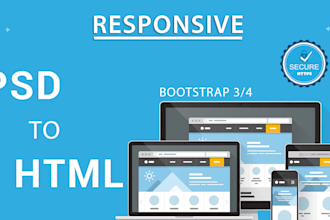 do responsive bootstrap and html