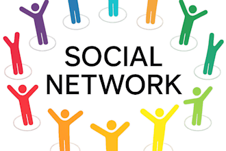 manually build 300 high da live social profiles for your business