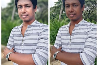 retouch your portrait, blur or remove background