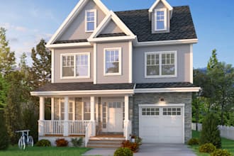 create the realistic 3d architectural and 3d rendering