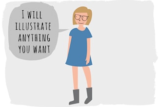 illustrate anything you want in vectors