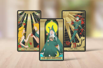 create custom tarot or other card