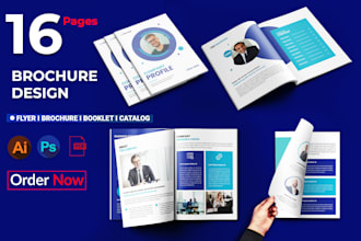 16 pages brochure or company profile design