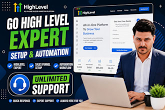 build gohighlevel sales funnel, landing page, website and ghl automation