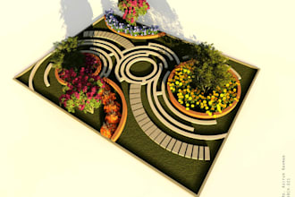 design 2d,3d landscape plan,models rendering of architecture