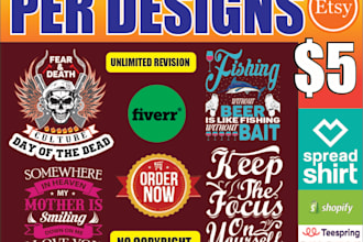 amazing typography tshirt design
