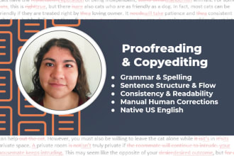 proofread and copyedit your book, article, paper, or other content
