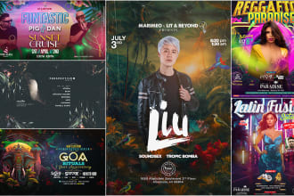 design a festival, club and events flyers